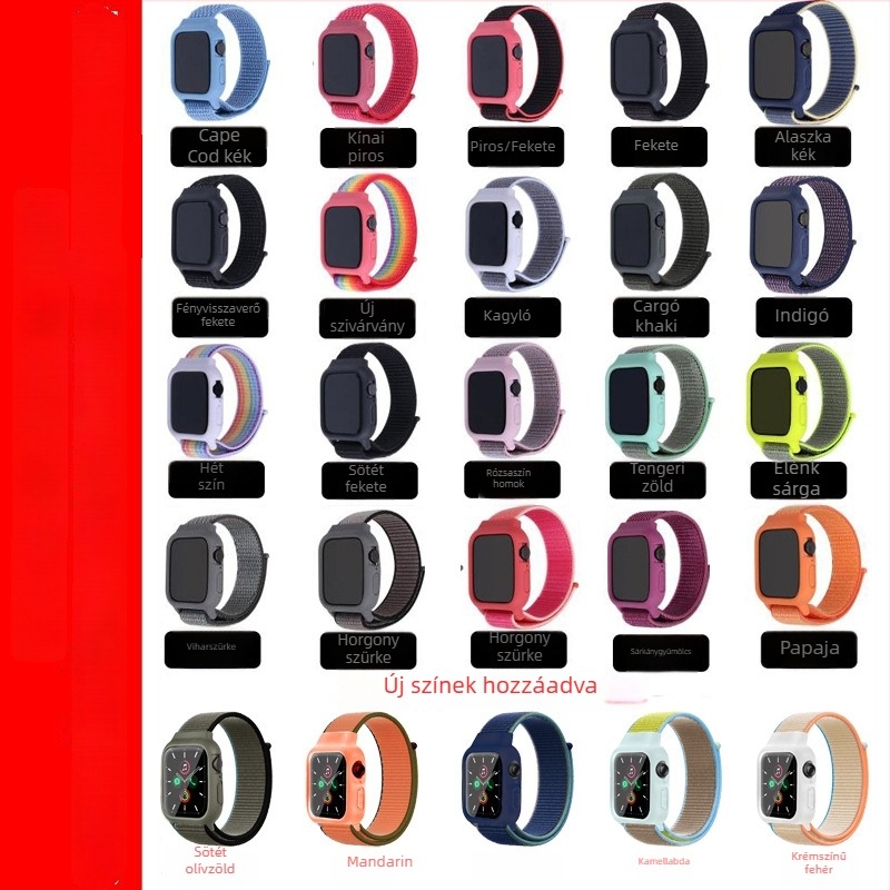 Nylon Loop integrált védőtok és szíj Apple Watch 41/45 mm