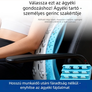 Nyújtóöv mágneses deréktáji húzással – lumbális támogatás, gerinc igazítás és hátmasszázs