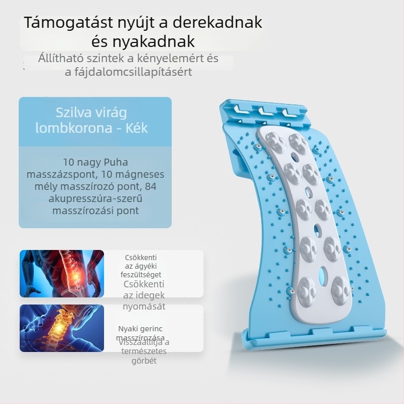 Nyújtóöv mágneses deréktáji húzással – lumbális támogatás, gerinc igazítás és hátmasszázs