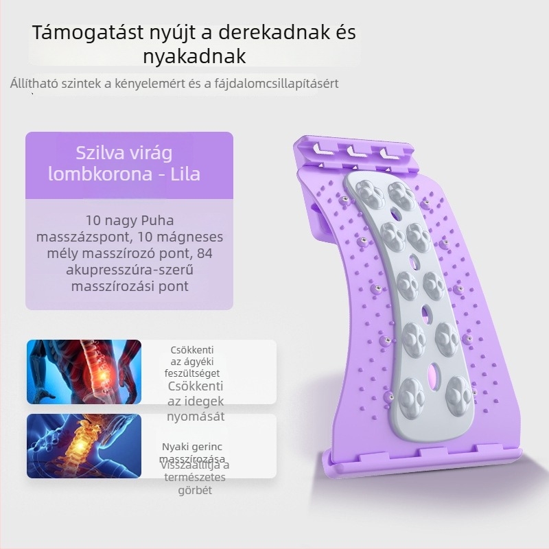 Nyújtóöv mágneses deréktáji húzással – lumbális támogatás, gerinc igazítás és hátmasszázs