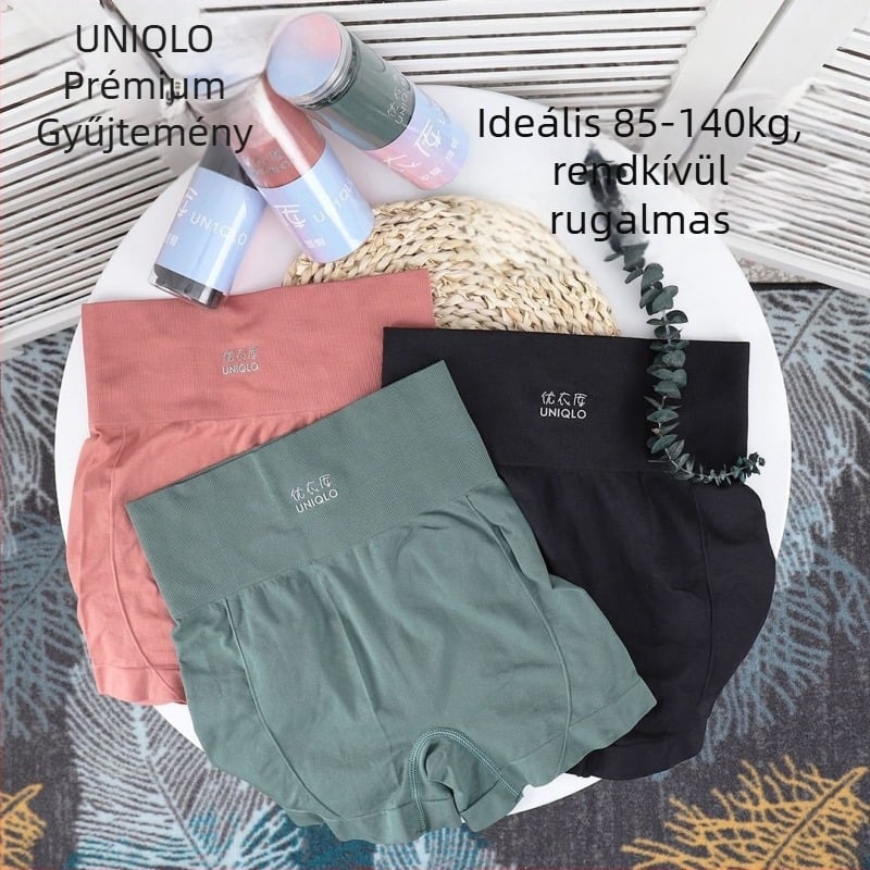 Női varrás nélküli, magas derekú jóga rövidnadrág, hastámasz, rugalmas nylon anyag