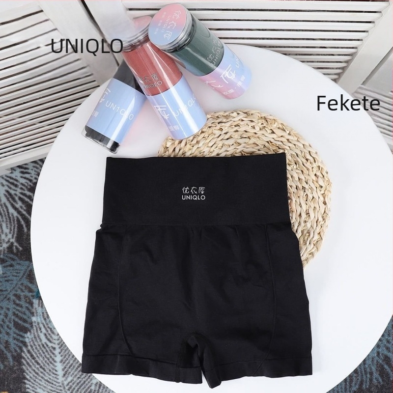 Női varrás nélküli, magas derekú jóga rövidnadrág, hastámasz, rugalmas nylon anyag