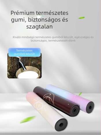 Több színű gumírozott jóga matrac PU+gumival, ütéscsillapító, irodai és hálószobai használatra – prémium minőség