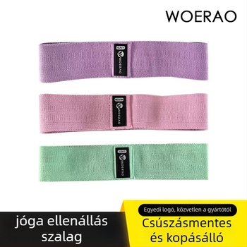 WOERAO jóga nyújtó ellenállás szalag, csúszásmentes, professzionális húzószalag, poliészter-latex szálból