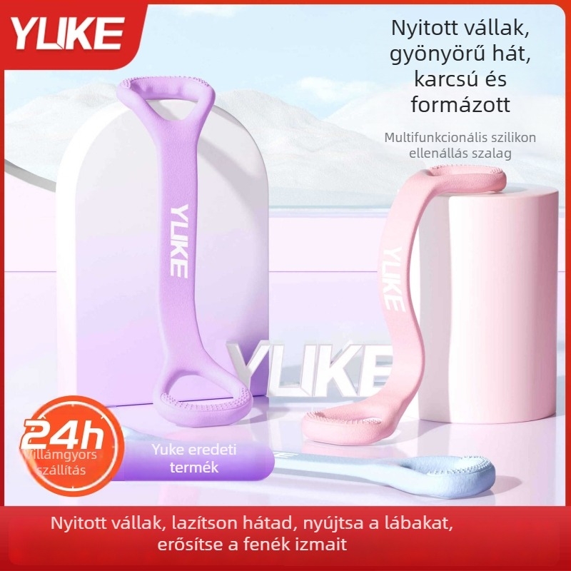 Szilikonból készült nyolcas alakú ellenállás-szalag edzéshez, testformáláshoz