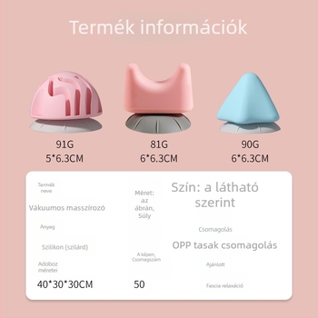 Dudli szilikon masszázsgolyó jógahoz — 90 g, nem felfújható, fascialis izomlazítás