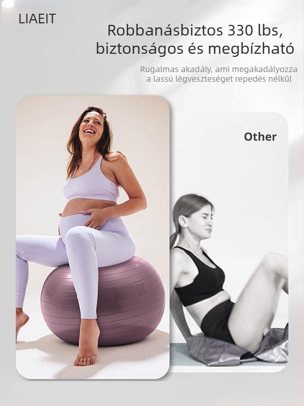 LMEIT Jóga Labda - PVC Felfújható, Testreszabható Fitnesz Egyensúly Labda (Súly 1.0–1.4 kg)