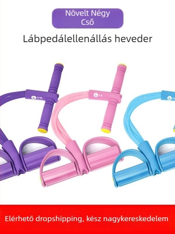 Lábpedálos ellenállás szalag hasizomgyakorlatokhoz otthon, nbr+tpe anyag, 48 specifikáció, felnőtteknek
