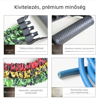 Mellkas kitágító gumiszalagokkal a mell- és hasizmok edzésére