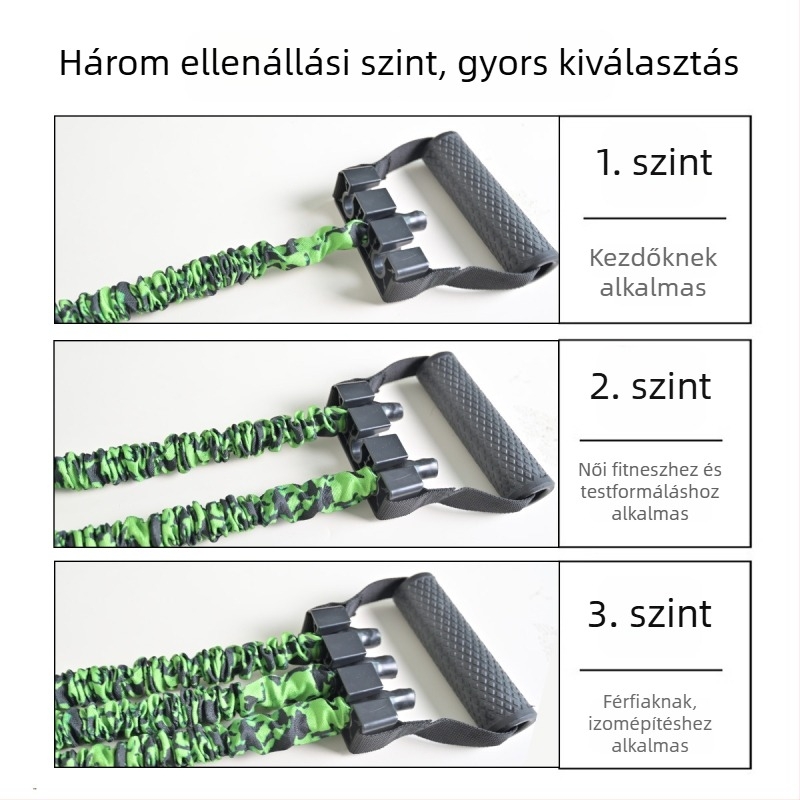 Mellkas kitágító gumiszalagokkal a mell- és hasizmok edzésére