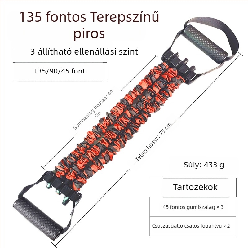 Mellkas kitágító gumiszalagokkal a mell- és hasizmok edzésére
