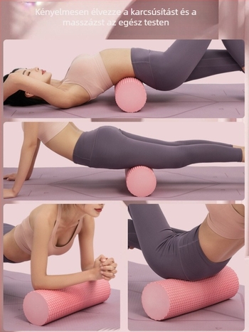 Szilárd habhenger kezdőknek – EVA anyag, Yoga Cat, lábmasszázs, jóga és edzés, izomlazítás