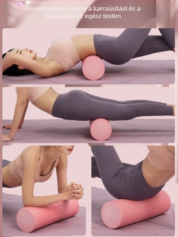 Szilárd habhenger kezdőknek – EVA anyag, Yoga Cat, lábmasszázs, jóga és edzés, izomlazítás