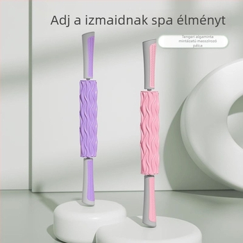 Habhenger izomok ellazítására, algás mintázatú masszázs rúd, EVA anyag, modell FY221, jóga- és fitnesz eszköz