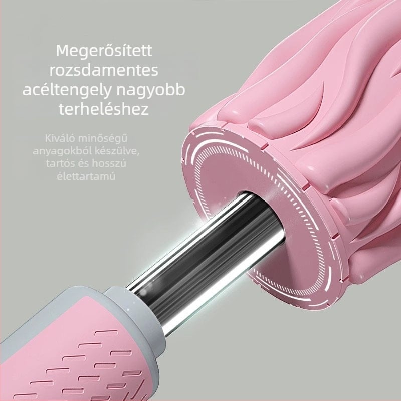 Habhenger izomok ellazítására, algás mintázatú masszázs rúd, EVA anyag, modell FY221, jóga- és fitnesz eszköz