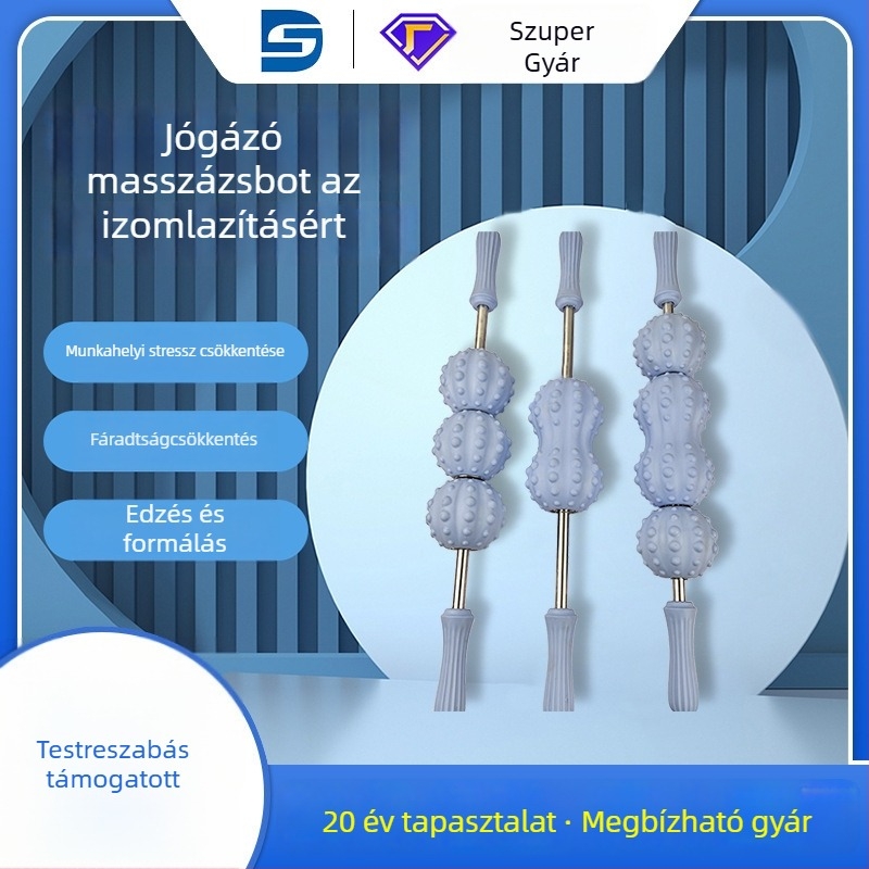 Lábszár-masszírozó görgő, habroller, izomlazításra