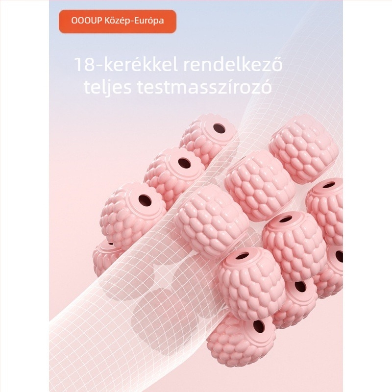 Lábmasszírozó klipek görgővel és habcsővel, BZ02 háromsoros gyűrűs lábklip