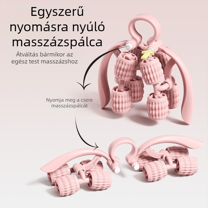 Gyűrű alakú masszírozó görgő az izmok ellazítására, eszköz lábjóga és fitneszhez