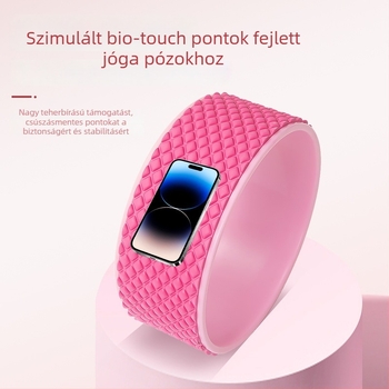 EVA feljavított 3D kontúr jóga kerék masszázsgörgő hátnyújtáshoz Dharma kerék