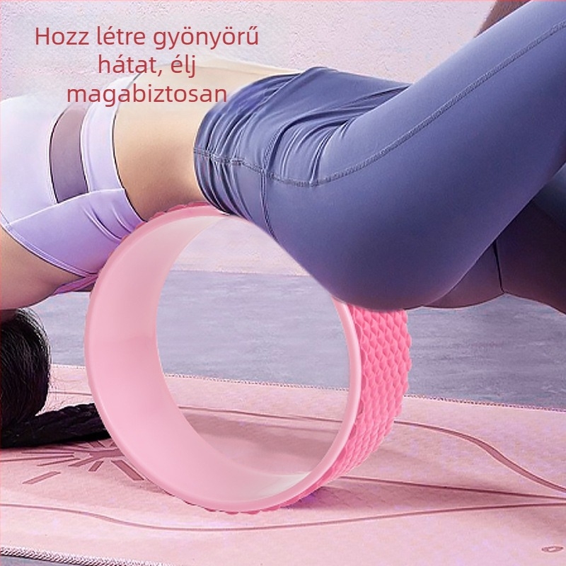 EVA feljavított 3D kontúr jóga kerék masszázsgörgő hátnyújtáshoz Dharma kerék