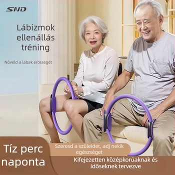 SND Pilates kör lábizmok ellenállásáért, támasz a csípőhöz és jóga kerék — üvegszál/TPE/NBR és PP védőburkolattal