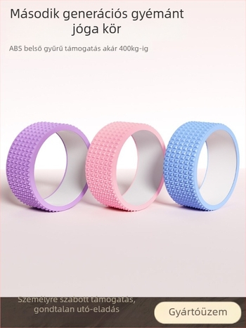 Jógakerék kezdőknek – hátnyitás, backbend, Pilates kör, jóga gyűrű; Anyagok: belső PP, külső EVA