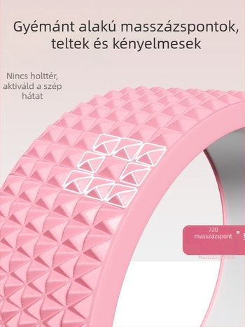 Jógakerék kezdőknek – hátnyitás, backbend, Pilates kör, jóga gyűrű; Anyagok: belső PP, külső EVA