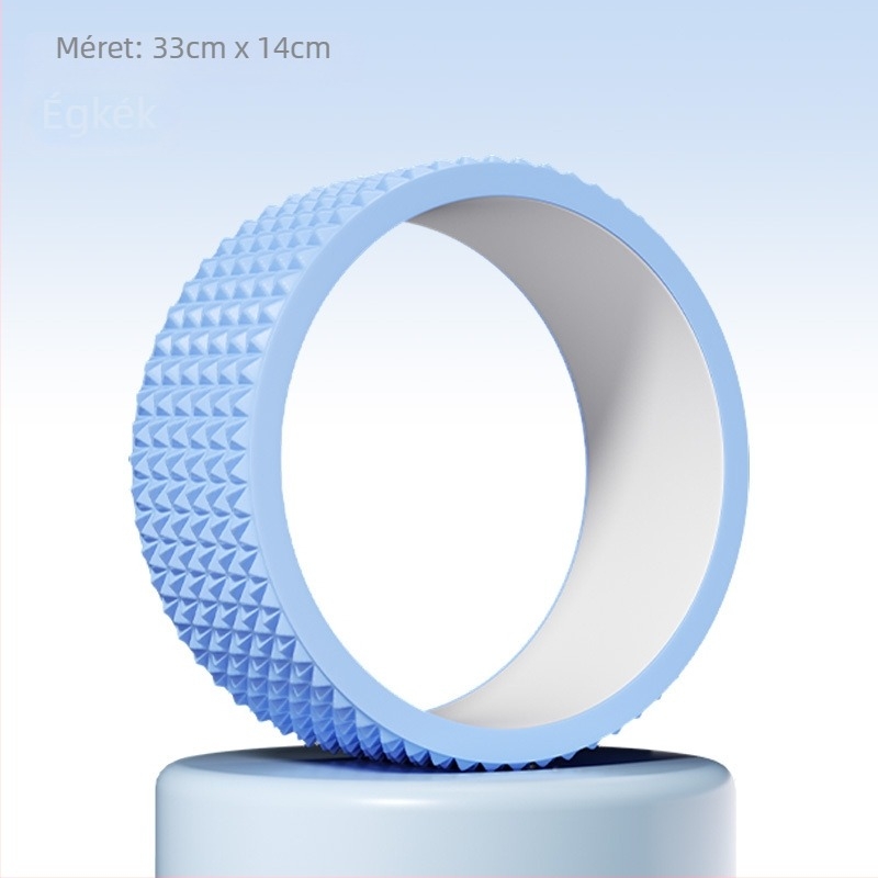 Jógakerék kezdőknek – hátnyitás, backbend, Pilates kör, jóga gyűrű; Anyagok: belső PP, külső EVA