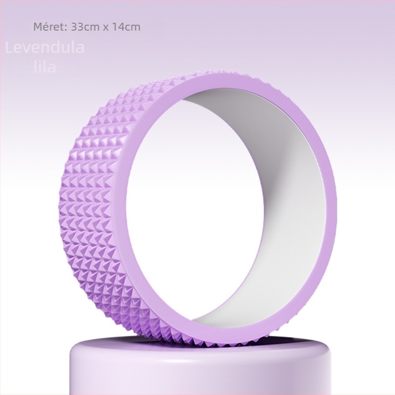 Jógakerék kezdőknek – hátnyitás, backbend, Pilates kör, jóga gyűrű; Anyagok: belső PP, külső EVA