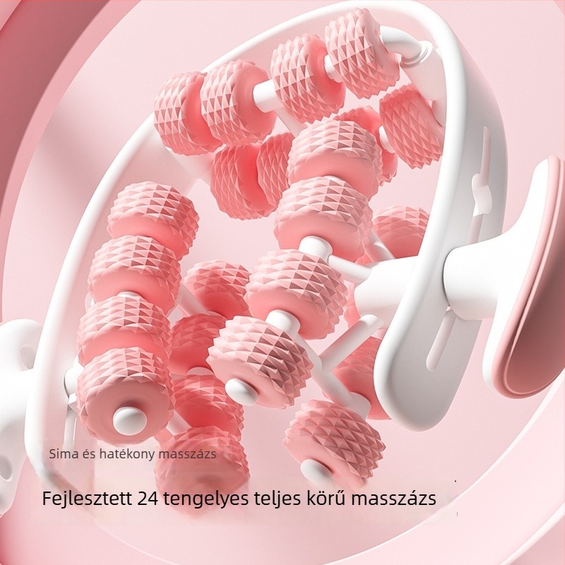 Lábszár-masszírozó gyűrű — izomlazító roller a jóga gyakorlatokhoz, jóga segédeszköz