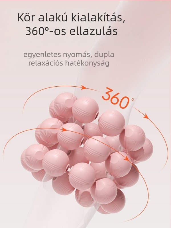 30-kerékhálós masszírozó görgő a láb izmok megnyújtásához – kör alakú masszázsgörgő, jóga segédeszköz (30-kerekek; kör alakú masszázs; anyag: Egyéb; felhasználás: fitnesz eszközök, egészség masszázs, testépítés)