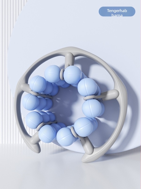 30-kerékhálós masszírozó görgő a láb izmok megnyújtásához – kör alakú masszázsgörgő, jóga segédeszköz (30-kerekek; kör alakú masszázs; anyag: Egyéb; felhasználás: fitnesz eszközök, egészség masszázs, testépítés)