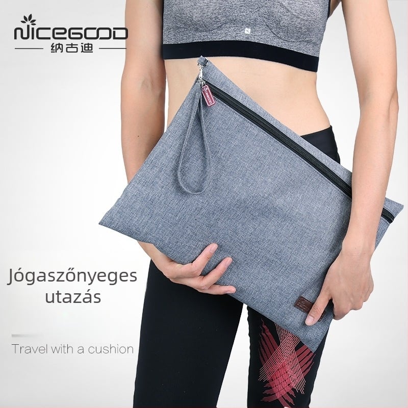 Nagoudi egyvállas jóga táska, vászonból, vízálló, nagy kapacitású, a jóga matrac, a jóga kerék és a kiegészítők tárolására