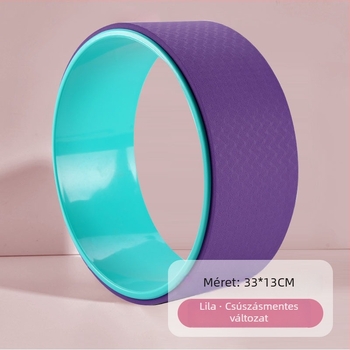 Jóga kerék hátgörbítéshez, szélesített kivitel, anyag: TPE+PP, Márka: Zhu Yang