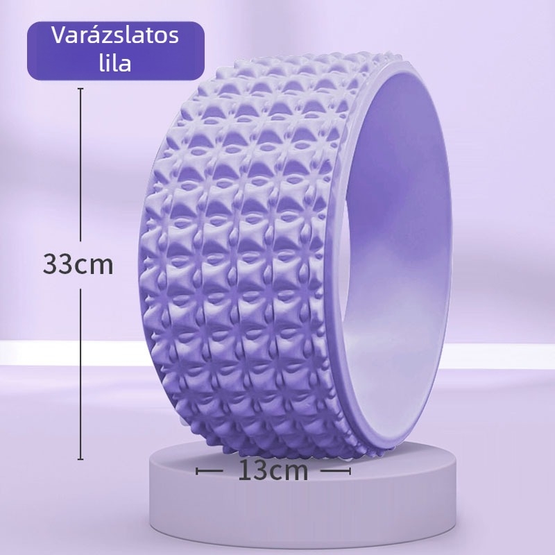 Jóga kerék hátgörbítéshez, szélesített kivitel, anyag: TPE+PP, Márka: Zhu Yang