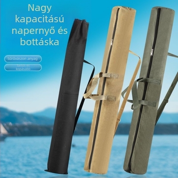 Horgászfelszerelés táska (PVC anyag, nem vízálló, bot- és felszerelés tárolására)