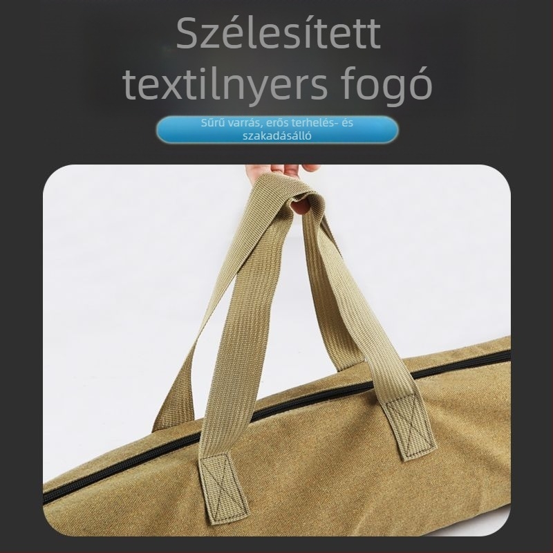 Horgászfelszerelés táska (PVC anyag, nem vízálló, bot- és felszerelés tárolására)