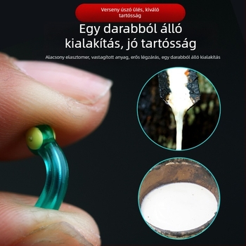 Szilikonból készült kettős magú úszóültés horgászathoz – dobozos kiszerelés