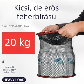 Fizeau hálós kis halaknak való táska, összecsukható, hordozható, megerősített háló, anti-akadás