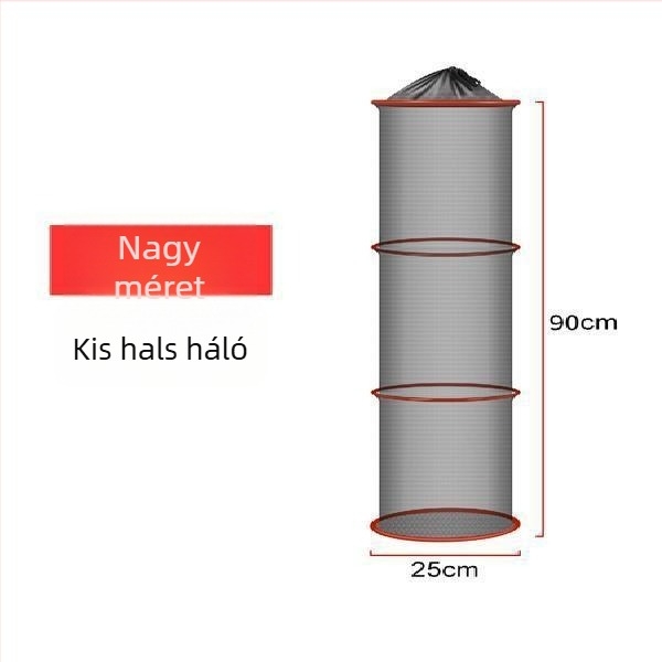 Fizeau hálós kis halaknak való táska, összecsukható, hordozható, megerősített háló, anti-akadás