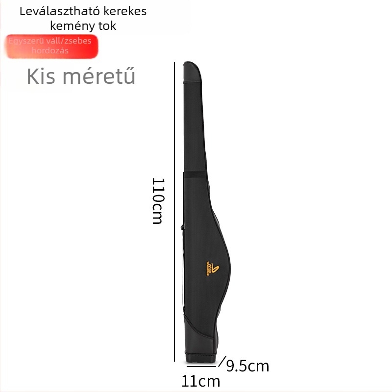 Kaisen horgászbot táska kemény héjjal, vállpánttal, nylon anyag, vízálló