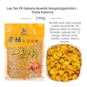 Western Style gabonált etető pellet – 1 csomag; Összetevők: kukorica, búza; Pontyokra és közönséges pontyra