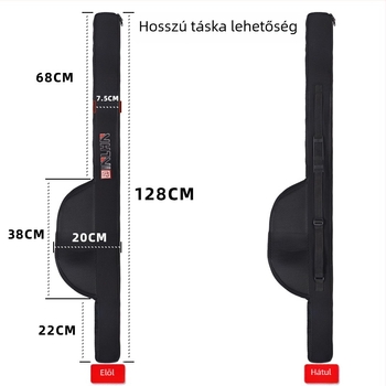 Vászonból készült horgászbot táska, puha, egyrétegű, vállpánttal (Márka: egyéb; Származás: Kína; Anyag: vászon)
