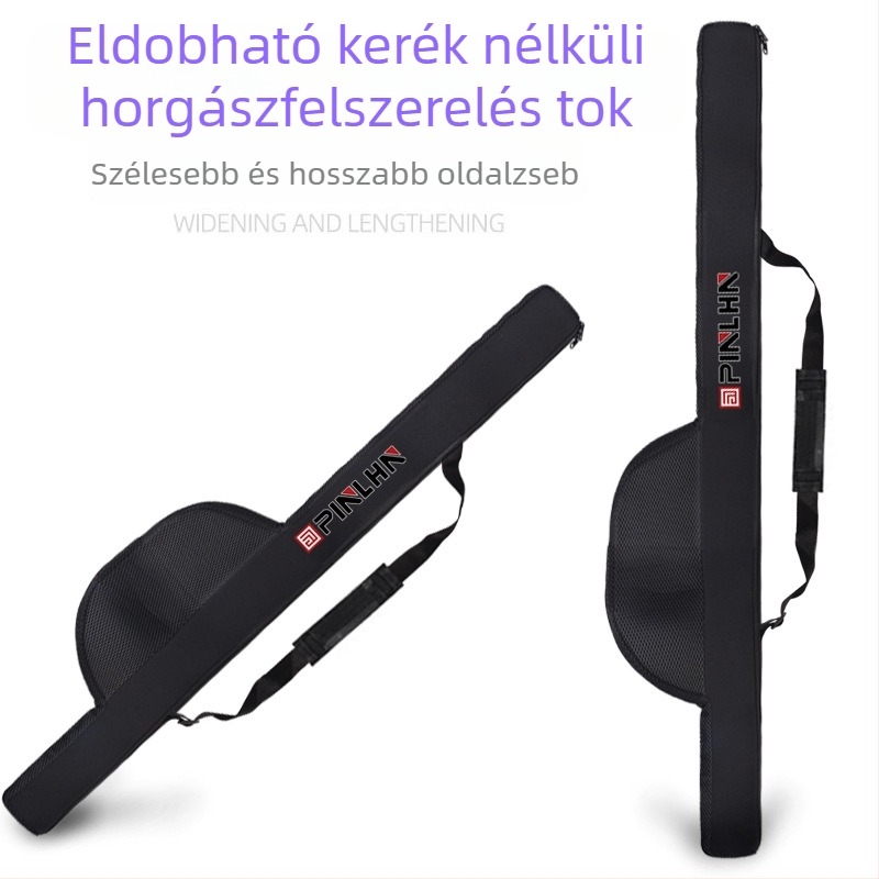 Vászonból készült horgászbot táska, puha, egyrétegű, vállpánttal (Márka: egyéb; Származás: Kína; Anyag: vászon)
