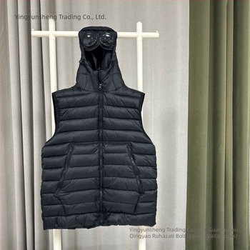 CP Company kapucnis pamut mellény őszi–téli szezonra, divatos munkaruha, vastag melegen bélelt