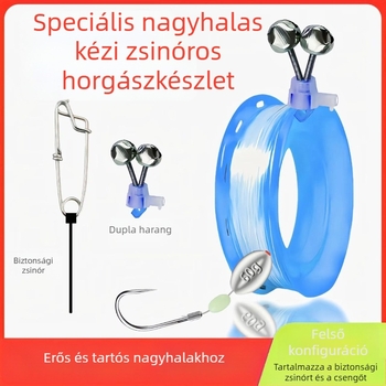 Grouperhez készült mélytengeri csónakos horgászkészlet úszókkal, damillal és horogokkal
