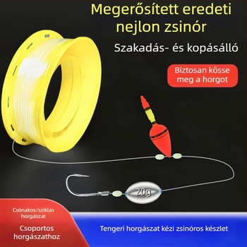 Grouperhez készült mélytengeri csónakos horgászkészlet úszókkal, damillal és horogokkal