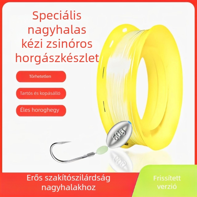 Grouperhez készült mélytengeri csónakos horgászkészlet úszókkal, damillal és horogokkal