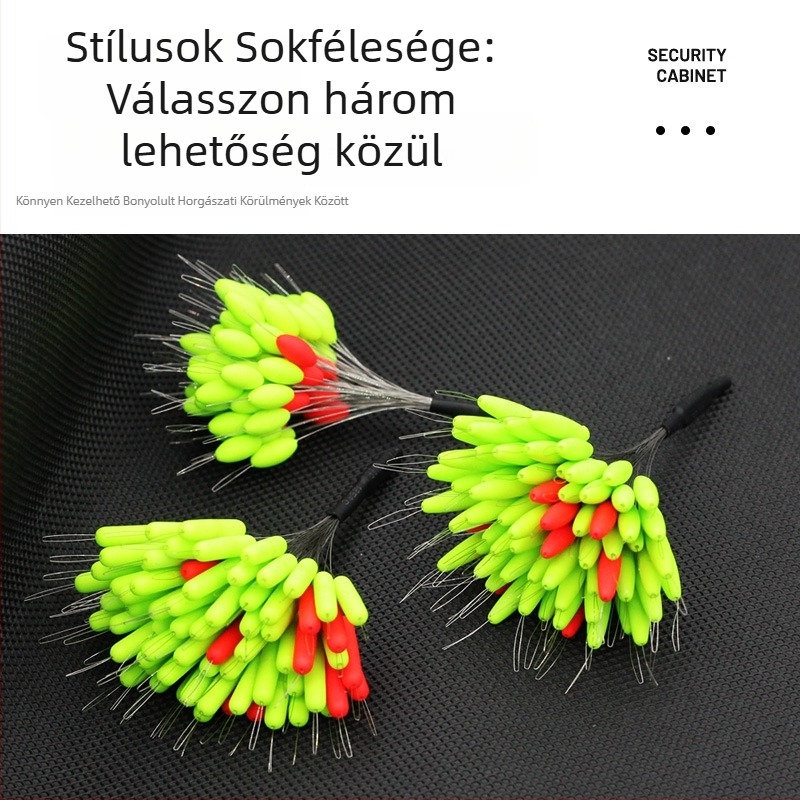 Hétcsillagos úszó hagyományos harcsa horgászathoz, 70 darabos felszereléskészlet