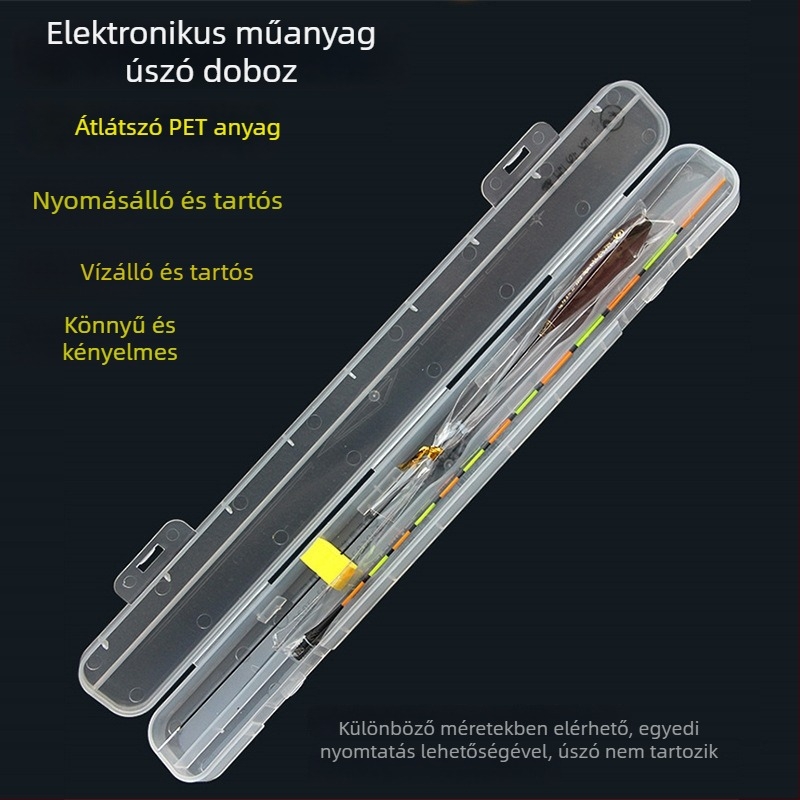 Négyszögletes, vastag, fénylő úszó tároló doboz – műanyag, esés és nyomás elleni védelem